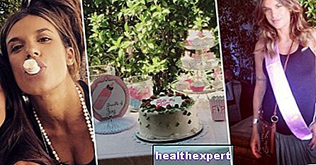 Elisabetta Canalis: baby shower med vänner några dagar efter förlossningen. Bilderna!